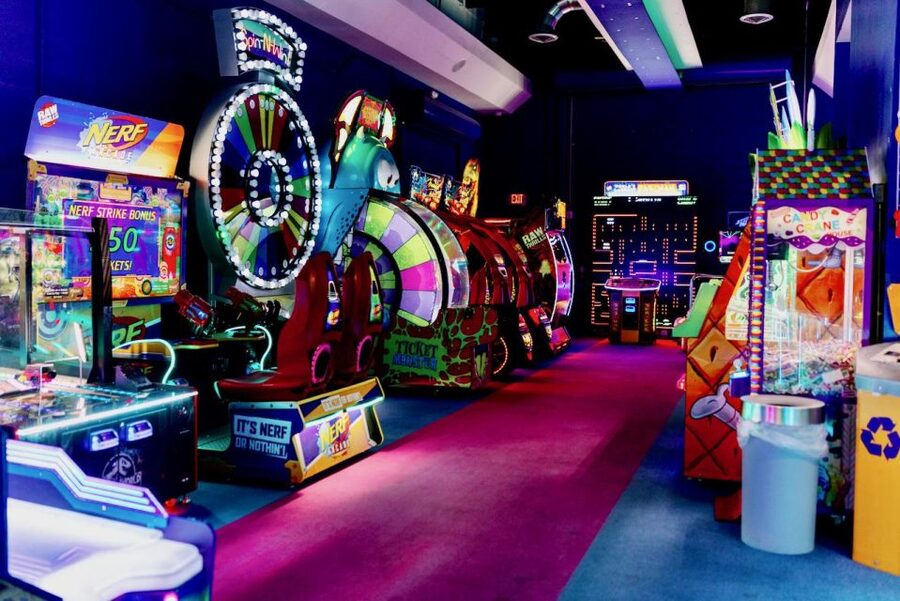 1 Hour of Unlimited Attractions & Arcade Games - Rock climbing and duckpin bowling add variety