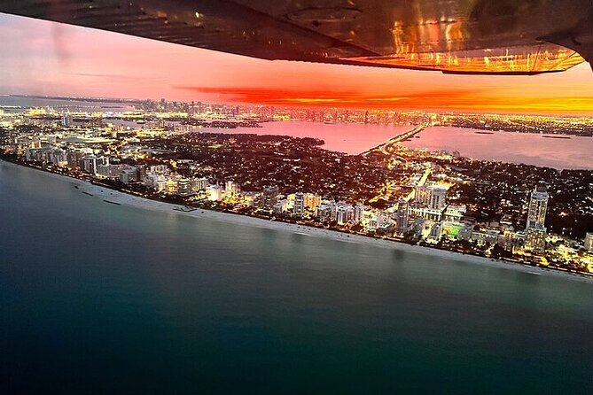 45-Minute Miami Beach Sunset Breathtaking Flight Tour - Key Biscayne and Fisher Island from above