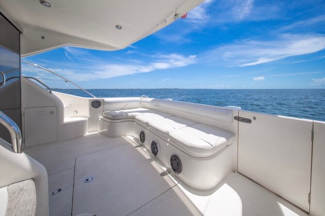 55ft + FREE HOUR Miami Yacht Rental 3 to 6 Hours 13 People - Miami Marine Stadium adds a memorable stop