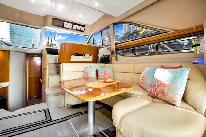 55ft + FREE HOUR Miami Yacht Rental 3 to 6 Hours 13 People - What you actually get on board