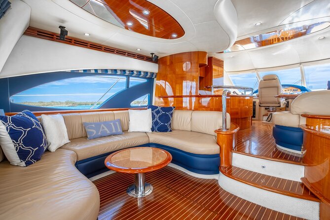 62' Azimut Yacht Charter - Mansions, Monument Island, and the Miami skyline