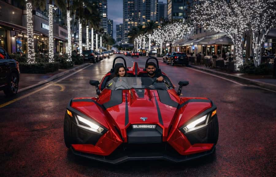 Affordable Polaris Slingshot - Hourly Rentals Available - What your one-hour drive can include