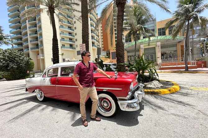 Classic Car Tour around Miami - Bridges and Biscayne Bay provide the big views