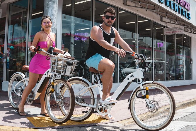 Electric Bike Tour in South Beach - The marina, causeway, and bay views