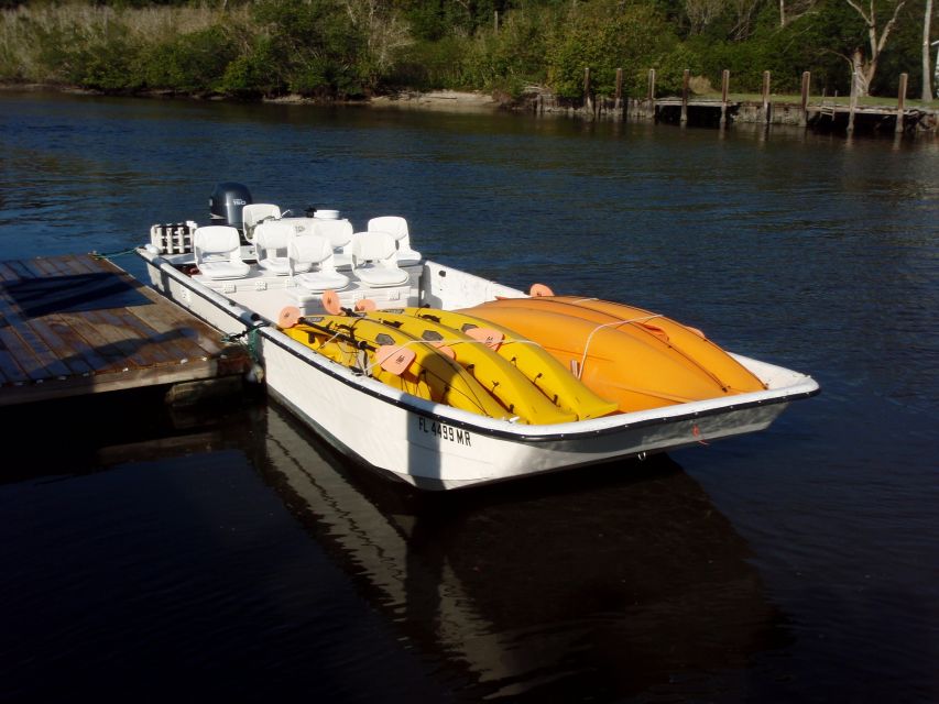 Everglades: Boat Assisted Kayak Eco Tour - Leaving Chokoloskee Island by boat