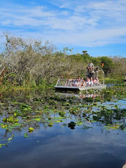Everglades: boat tour with transportation& entrance included - From Miami Beach to saw grass country