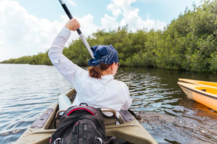 Everglades National Park: Mangrove Tunnel Kayak Eco-Tour - Getting comfortable in a two-person kayak