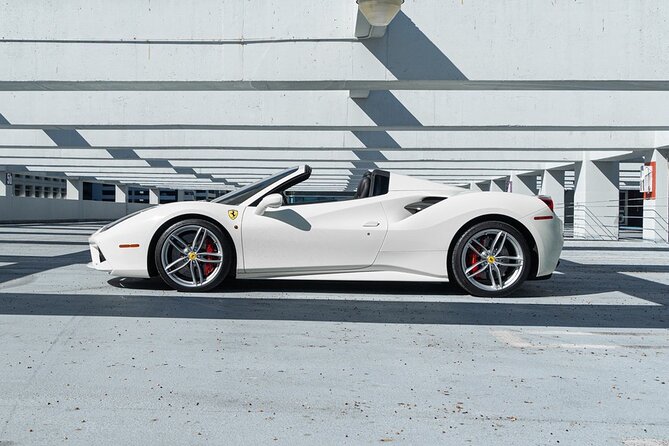 Ferrari 488 Spider - Supercar Driving Experience Tour in Miami, FL - The most important extra charges