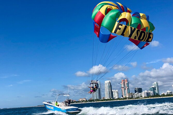 Fly South Beach Via Flysobe Parasail - Taking off from Miami Beach Marina