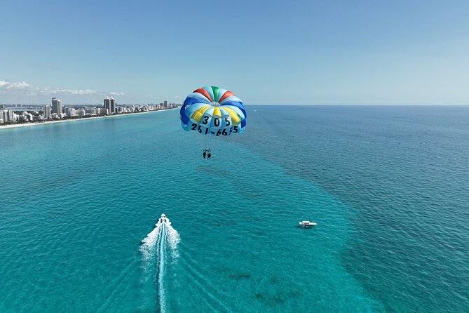 Fly South Beach Via Flysobe Parasail - The view from South Pointe to Downtown Miami