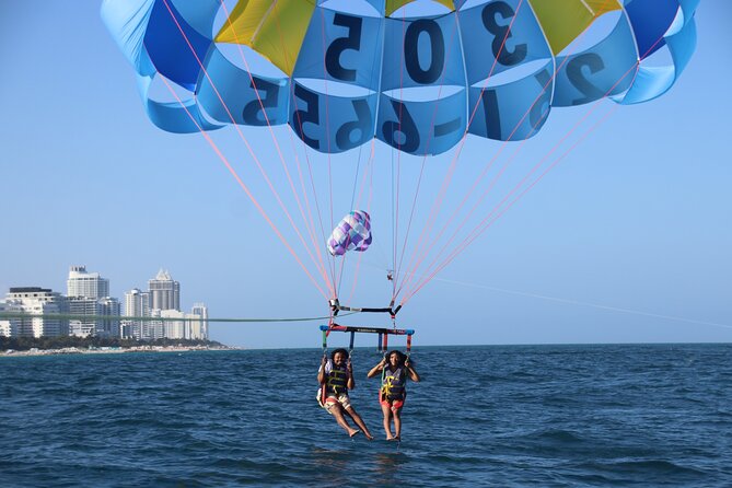 Fly South Beach Via Flysobe Parasail - Price, fuel charges, and photo costs