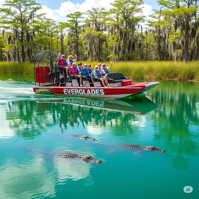 From Miami: Everglades Airboat Alligator Tour with Transfer - The 45-minute airboat ride