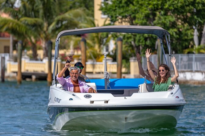 Fun Boat Rental with Captain in Miami Beach - up to 6 people - What your $260 Miami boat rental really buys
