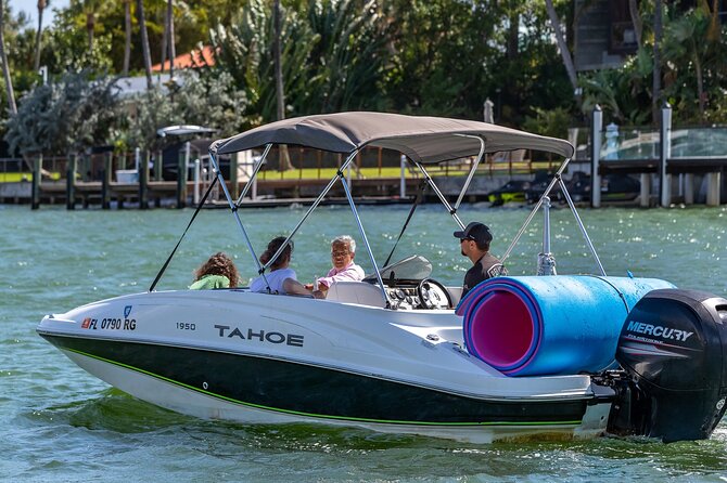 Fun Boat Rental with Captain in Miami Beach - up to 6 people - Stop 1: Flagler Monument Island