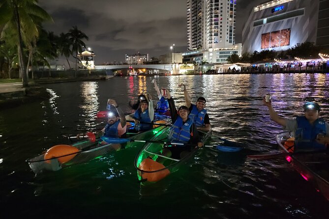 L.E.D. Light Kayak Miami City Lights - Paddling into Miami’s night skyline