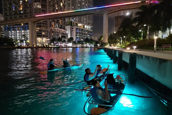 L.E.D. Light Kayak Miami City Lights - How hard is the kayaking?