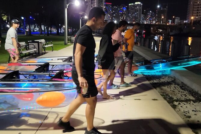 L.E.D. Light Kayak Miami City Lights - Best times and best types of visitors