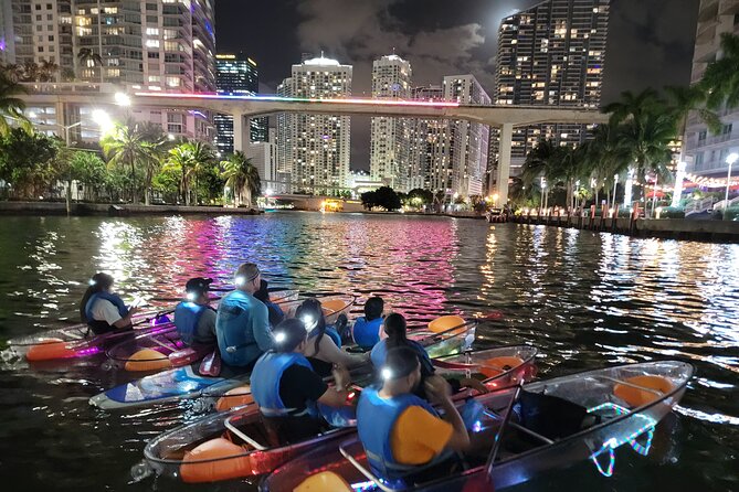 L.E.D. Light Kayak Miami City Lights - The guides make a real difference