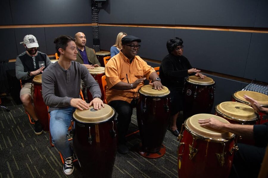 Learn To Play Congas in 15 Minutes - Location, parking, and getting there