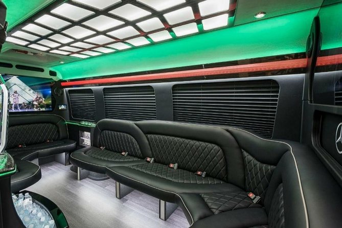 Luxury Party Bus Limo in Miami - The entertainment setup: useful, not just flashy