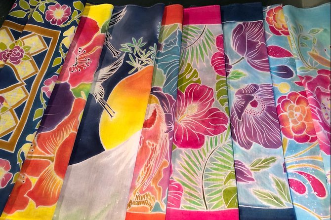 Make and Paint a Malaysian Batik Scarf in Aventura, Florida - What happens after the three-hour class