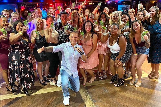 Mango's Miami: Sip & Salsa Lessons, Mojitos, Bites & Live Music - A salsa lesson with Ocean Drive outside