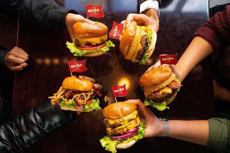 Meal at Hard Rock Cafe Miami at Biscayne Marketplace - Choosing between the Acoustic Rock and Electric Rock menus