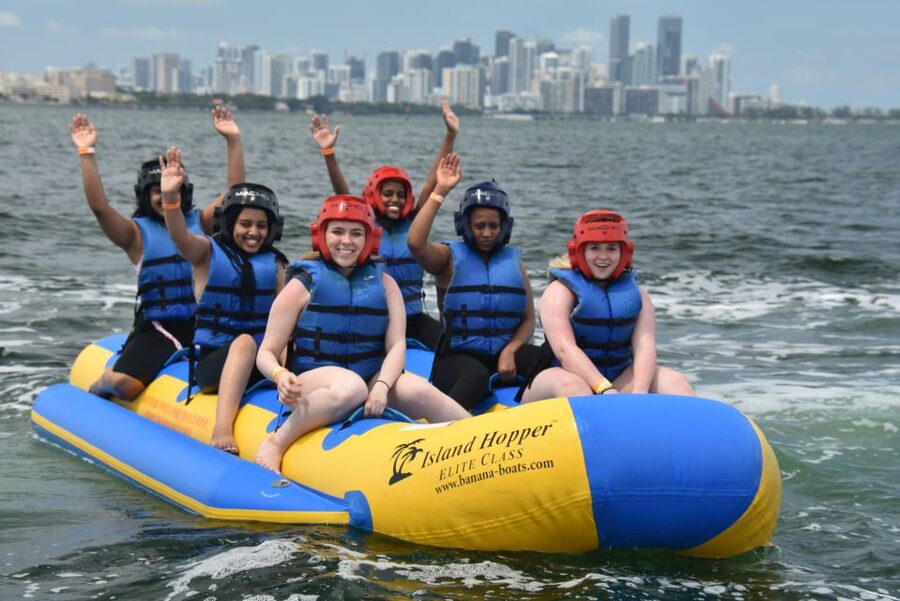 Miami: Banana Boat Ride - Warm water, speed, and the physical side of the ride