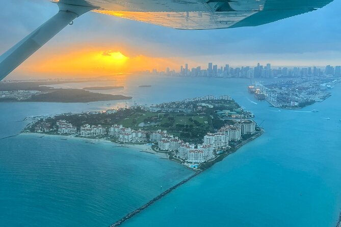 Miami Beach: Luxury Plane Tour with Free Champagne - Fisher Island and the Port of Miami