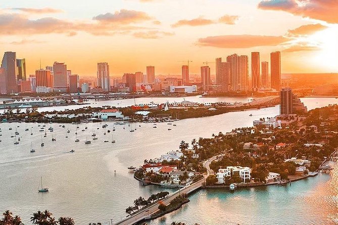 Miami Beach: Private Romantic Luxury Airplane Tour With Champagne - South Beach from above, with Ocean Drive in view