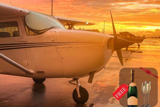Miami Beach: Romantic Sunset Private Airplane Tour with Champagne - The sunset timing is the heart of the experience