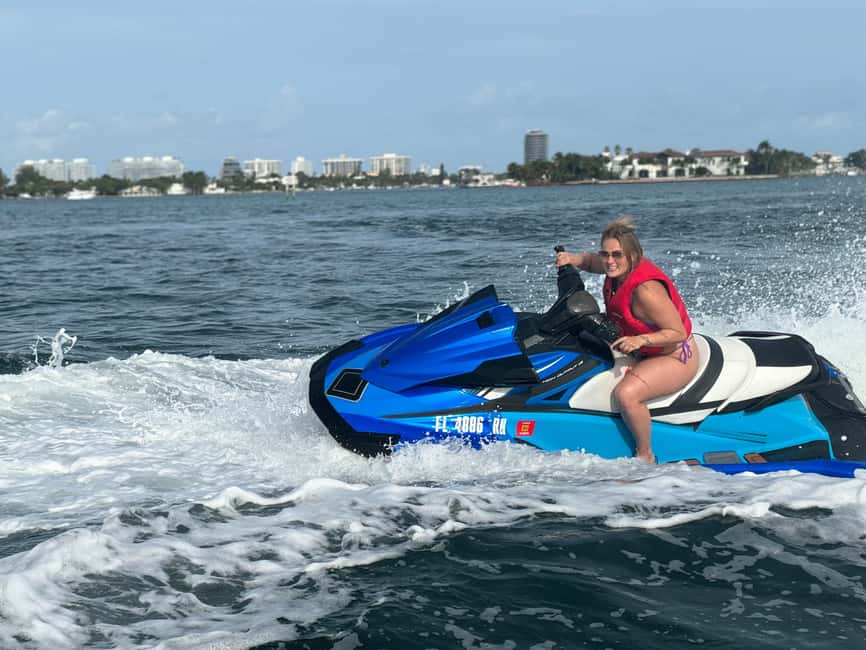 Miami Beach: WaveRunner 1 Hour Rental & 1 Hour Boat Ride - Safety training before you touch the throttle