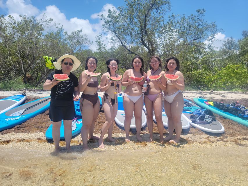 Miami: Beginner-Friendly Island Snorkeling by SUP or Kayak - Fruit, cold drinks, and a welcome pause