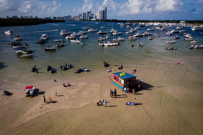 Miami Biscayne Bay Boat Tour with Sandbar Experience. - Leaving Venetian Marina at 1:30 pm