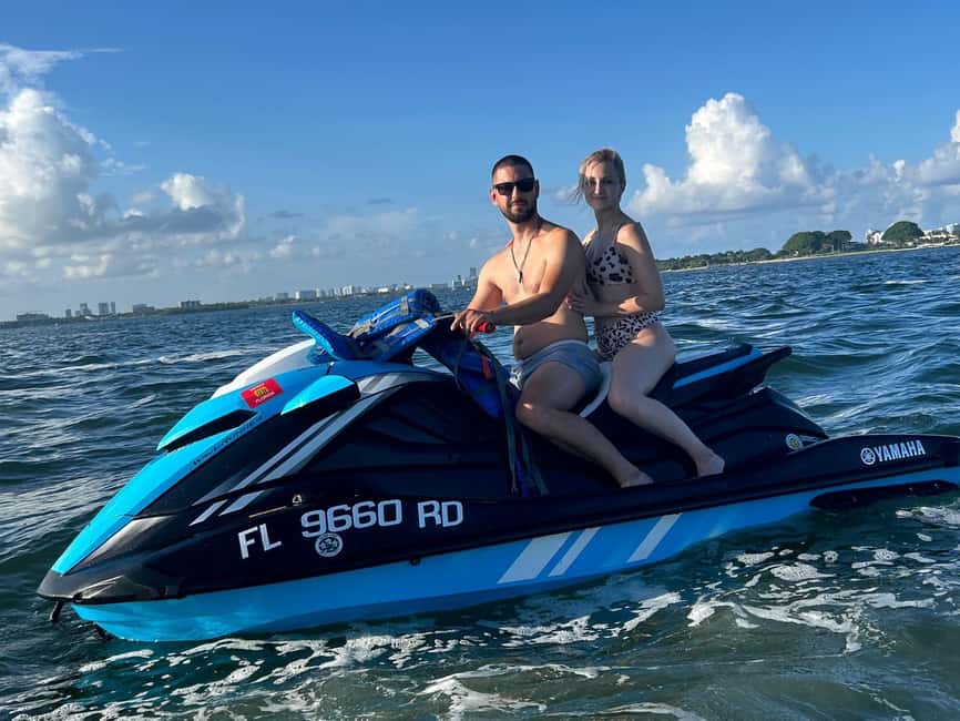 Miami: Biscayne Bay Jet Ski Rental & Free Boat Ride - Miami skyline views from the water