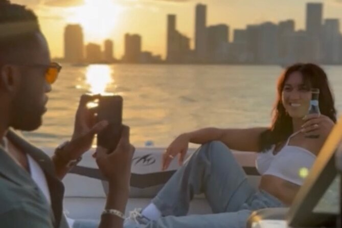 Miami Boat Tour –Day and Night Cruises with Champagne - The Miami skyline from the bay