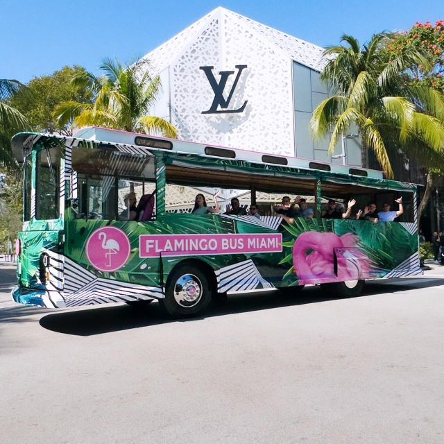 Miami Bus Tour Flamingo Open Air Trolley Bus Tours City Tour - Starting near South Beach