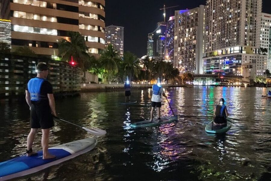 Miami: City Lights SUP or Kayak Night Tour - Booking details worth checking