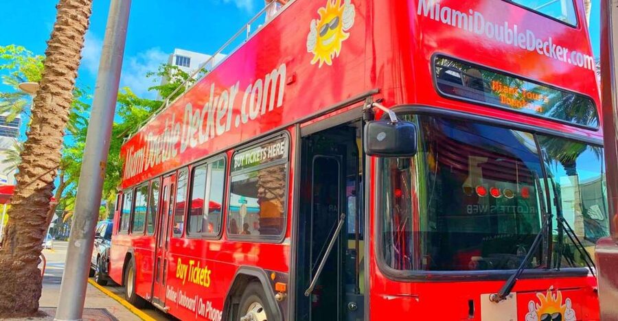 Miami: Double-Decker Bus Tour with Optional Boat Cruise - Key points to know before you go