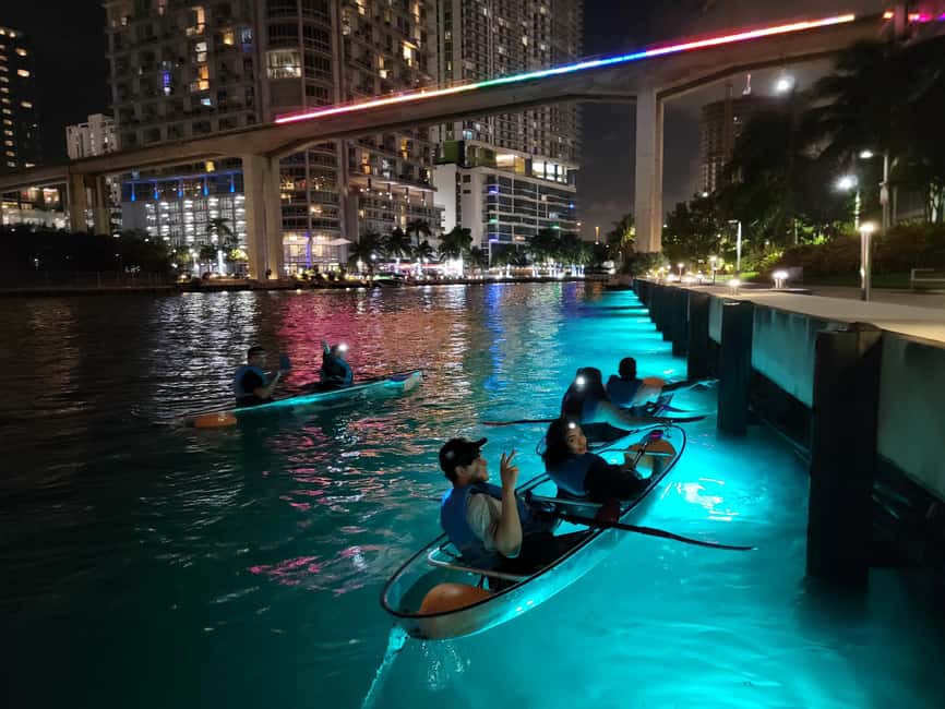 Miami: Guided LED-Lit Kayak Night Tour - Meeting beneath I-95 at Lot 17