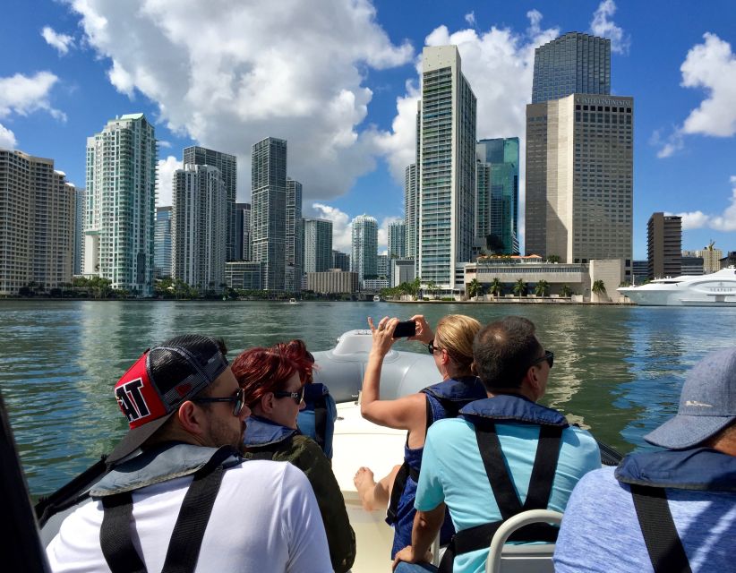 Miami: Guided Small Group Boat Tour + Iconic Stiltsville - The final skyline view over southern Biscayne Bay