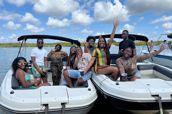 Miami Island Adventure: Boat Rental to Raccoon Island - Swimming and snorkeling near Haulover Sandbar