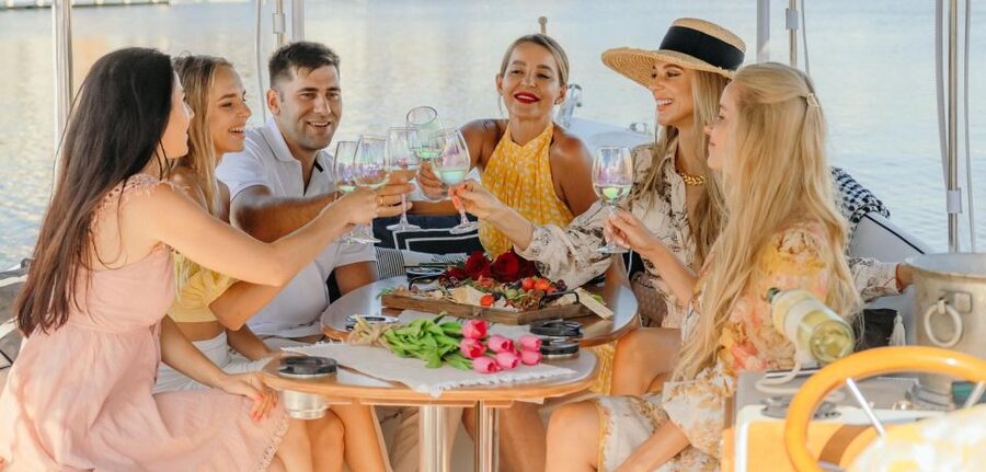Miami: Luxury E-Boat Cruise with Wine and Charcuterie Board - Wine, cheese, and a practical onboard meal