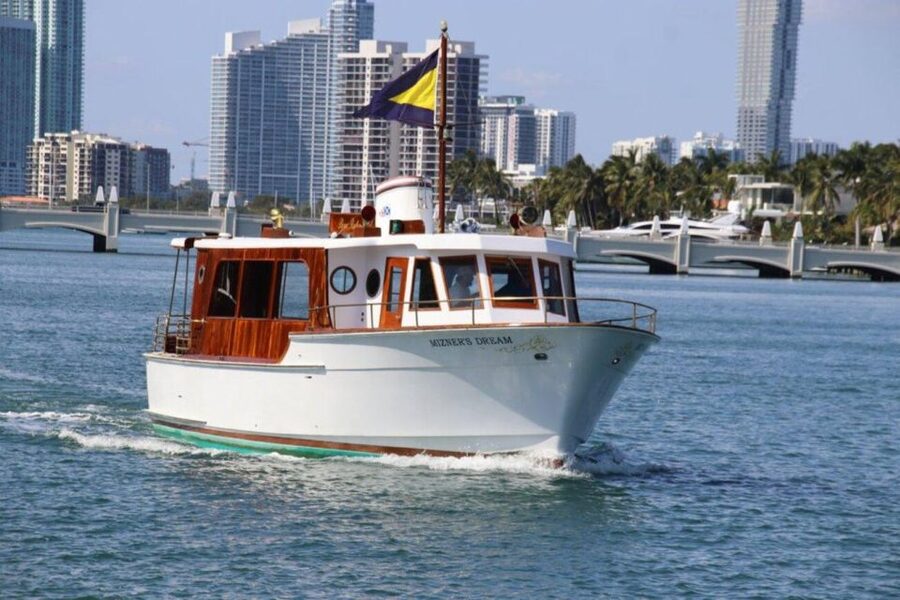 Miami: Miami Skyline Vintage Yacht Cruise, - Seeing Carl Fisher’s island experiment