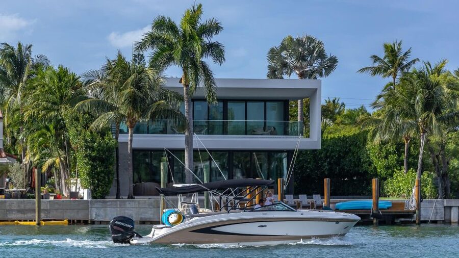 Miami: Miami Skyline Vintage Yacht Cruise, - Celebrity homes and modern Miami from the bay