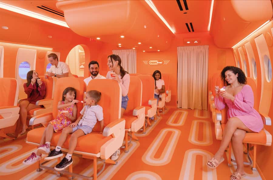 Miami: Museum of Ice Cream Entry Ticket - The plane simulation and orange creamsicle stop