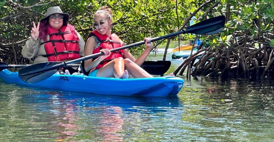 Miami: Paddle Board or Kayak Rental in Virginia Key - Biscayne Bay and the Downtown Miami view