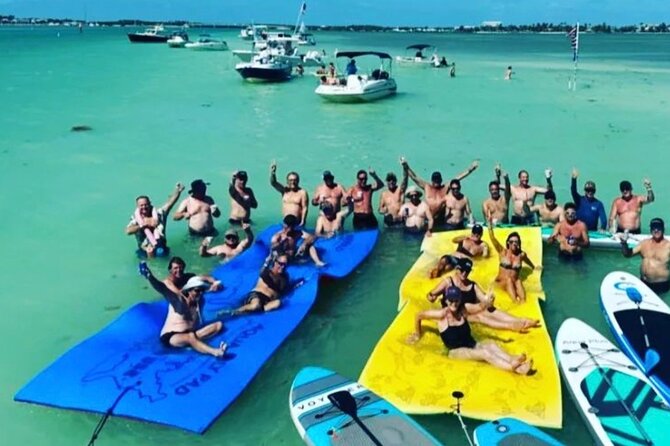 Miami: Party Boat Sandbar Island & Toys - Water toys, music, and the party-boat mood