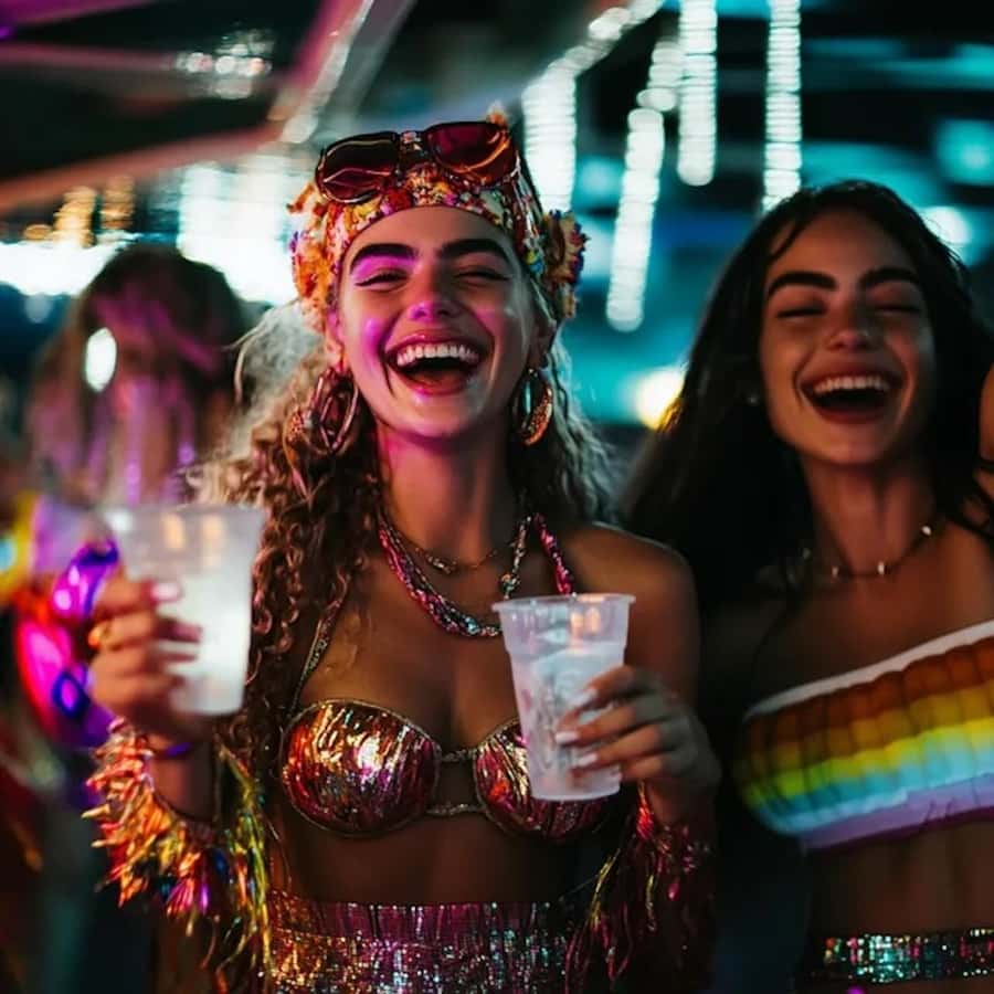 Miami: Party Yacht Cruise with Open Bar and DJ - The DJ, dance floor, and music choice