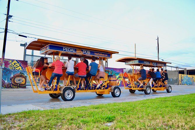 Miami Pedal Pub: Arts District Party Bike Pub Crawl - The Wynwood ride, from murals to food halls